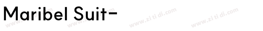 Maribel Suit字体转换